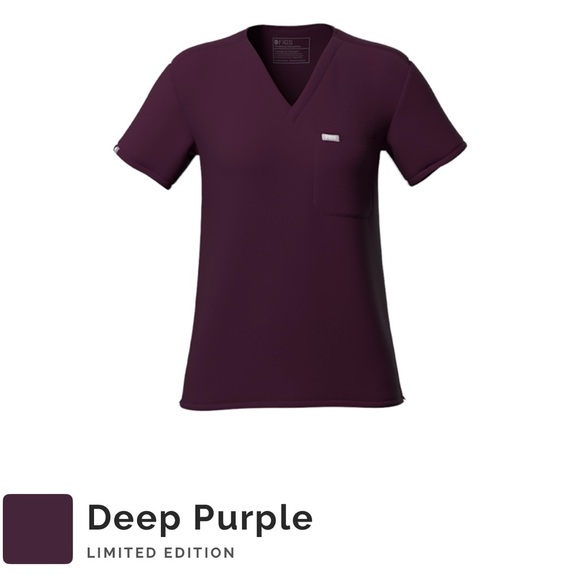 Figs Deep Purple Caterina / Yola S/S Set - Picture 3 of 4